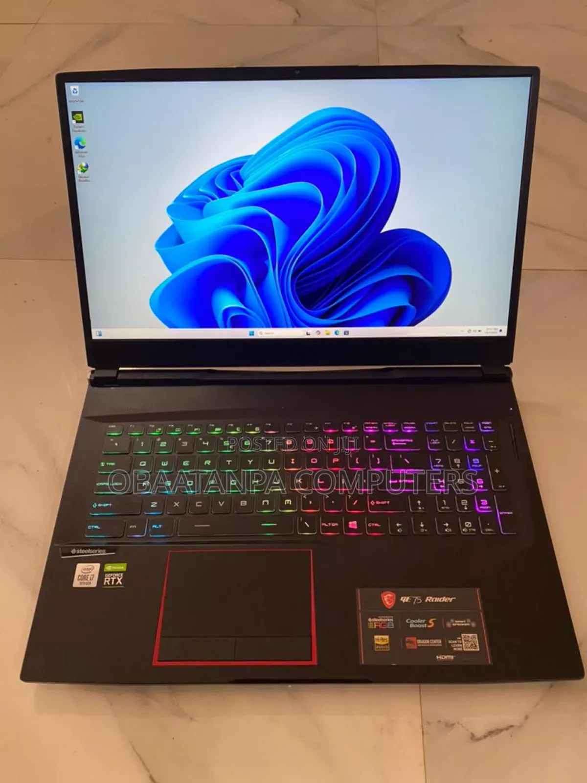 Laptop MSI GE75 Raider 10SE 16GB Intel Core I7 SSD 512GB