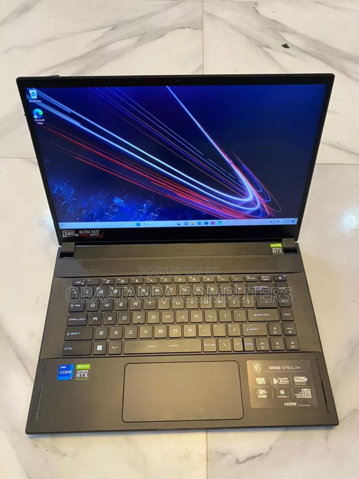 Laptop MSI GE75 Raider 10SE 16GB Intel Core I7 SSD 512GB