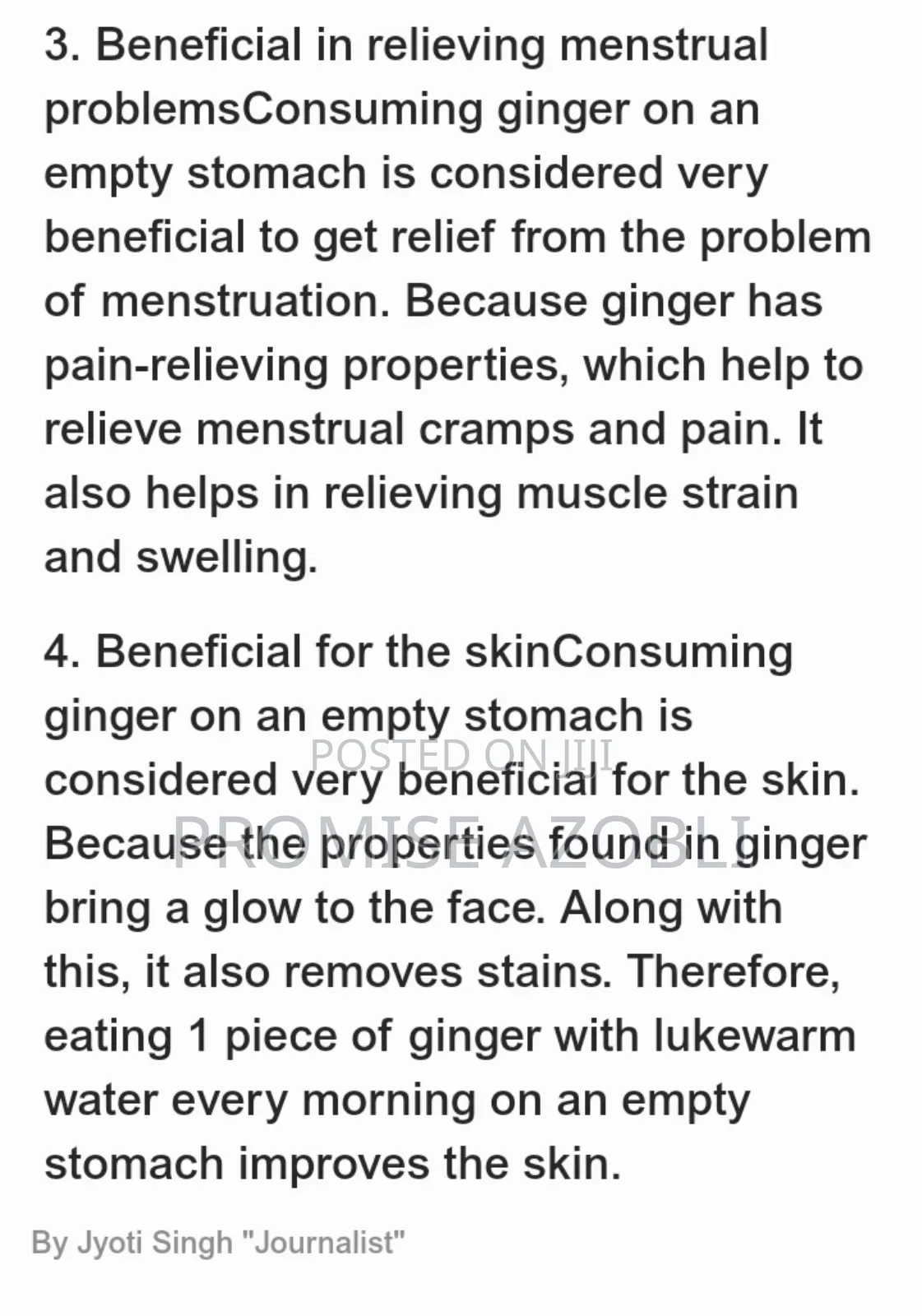 Tiger Nut and Ginger Powder
