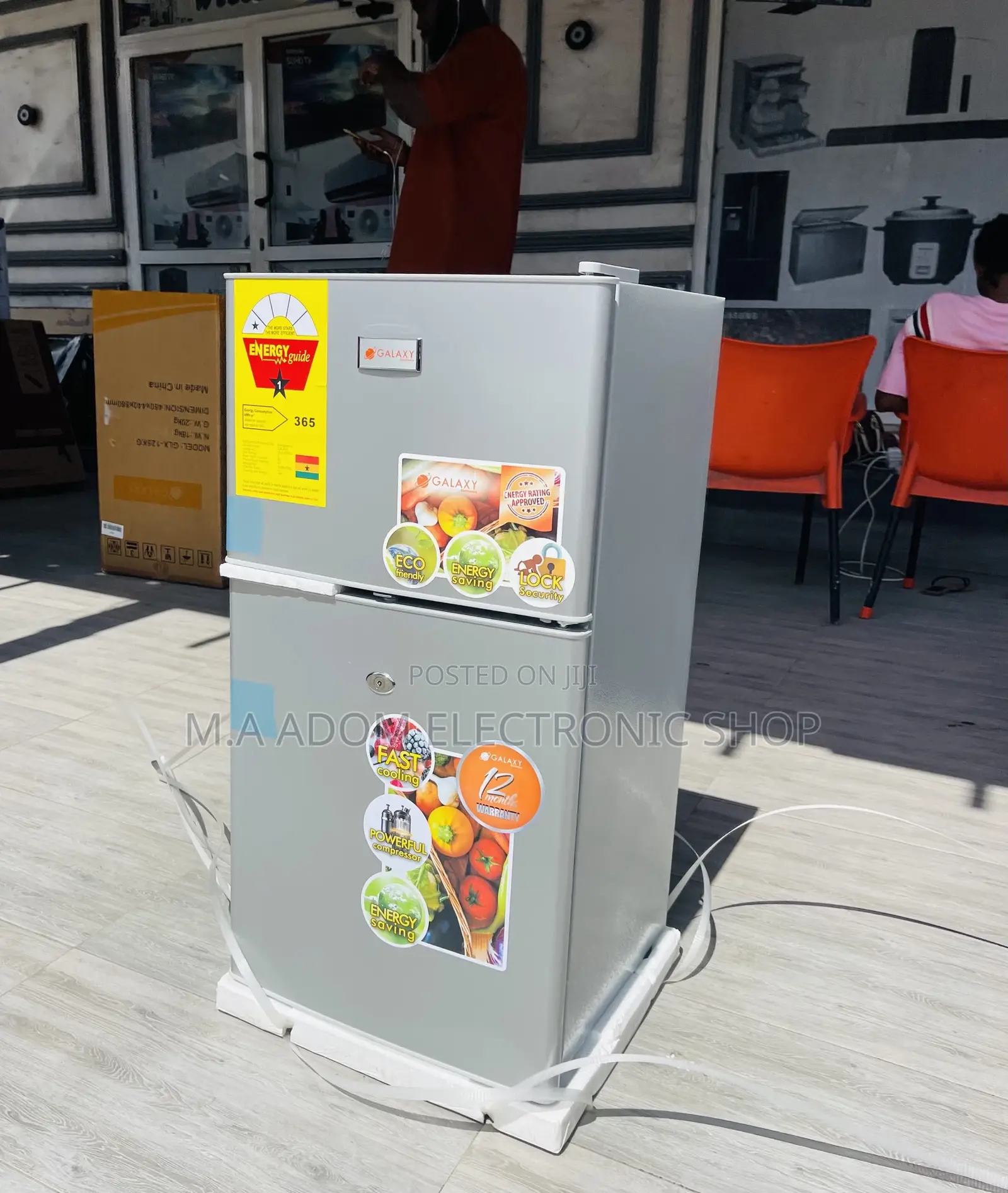 Extremely Chilling Galaxy 2 Door Table Top Fridge(90ltr).