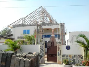 Wood Work Roofing Tiles Installation and Rain Gutter