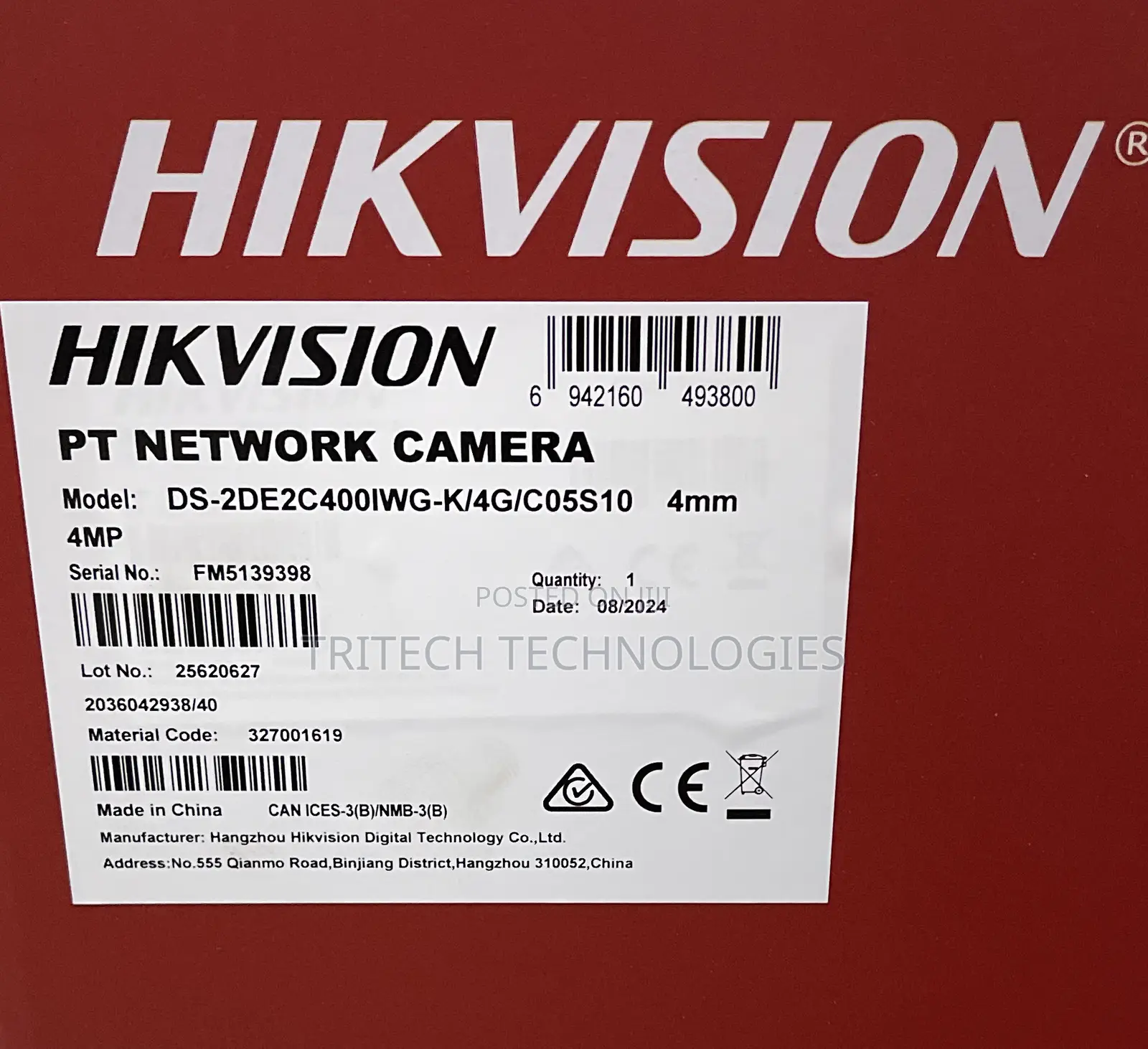 Hikvision Solar 4g Ptz 4mp Camera Ds-2de2c400iwg-k/4g/C05s10