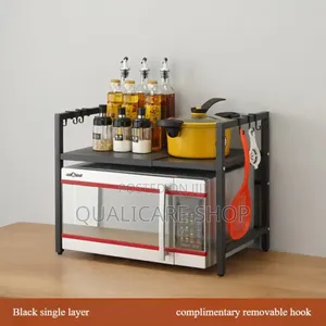 Single Layer Adjustable Microwave Organizer