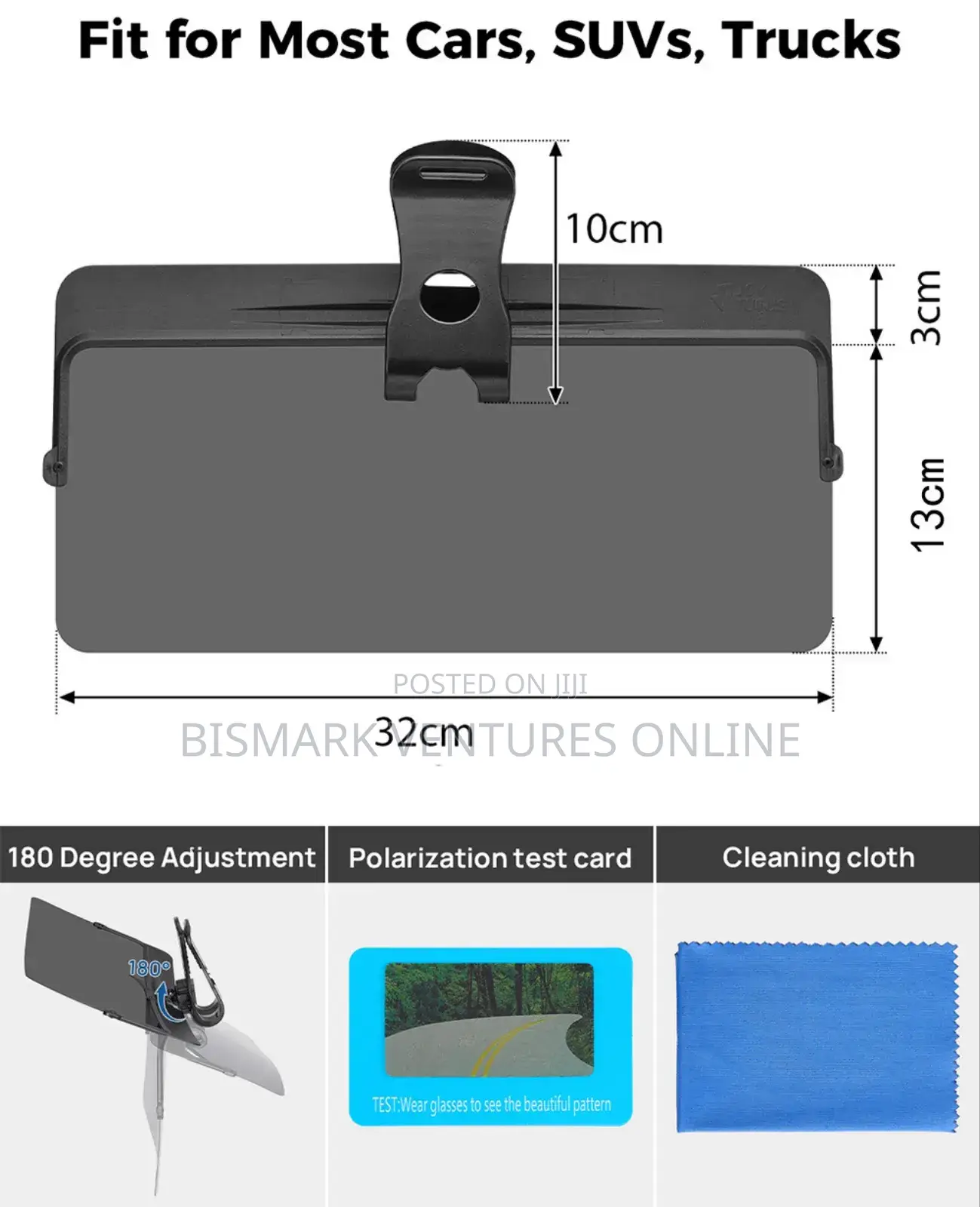 Hd Sun Visor for Car,Universal 12inch
