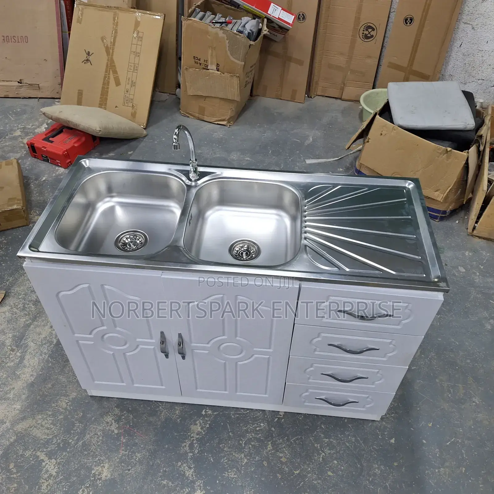 Kitchen Cupboard With a Washing Sink(728-4kt)