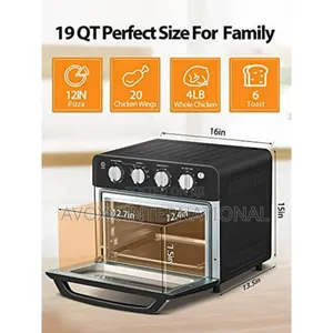 Beelicious 7-in-1 19 Quart/18l Air Fryer Toaster Oven