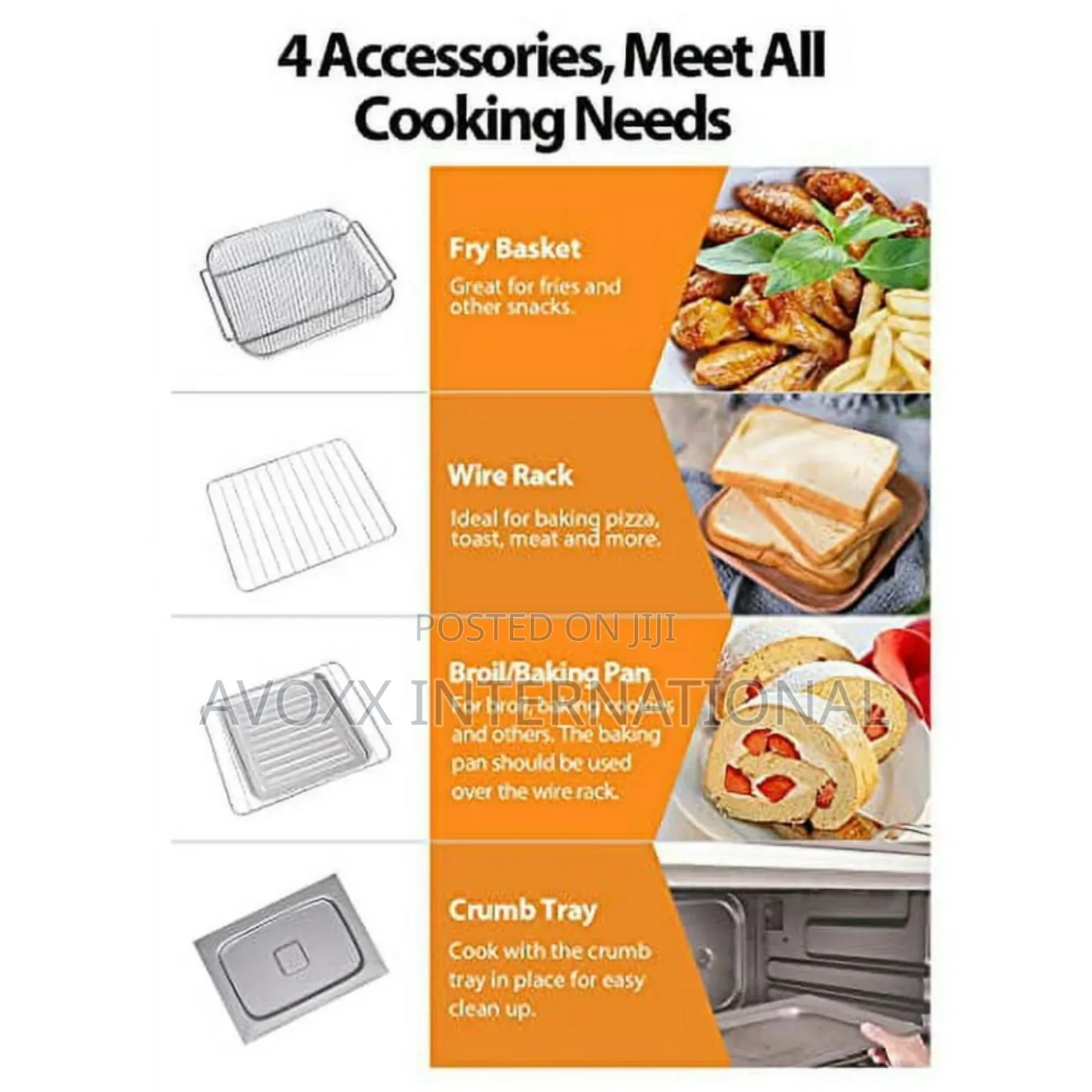 Beelicious 7-in-1 19 Quart/18l Air Fryer Toaster Oven