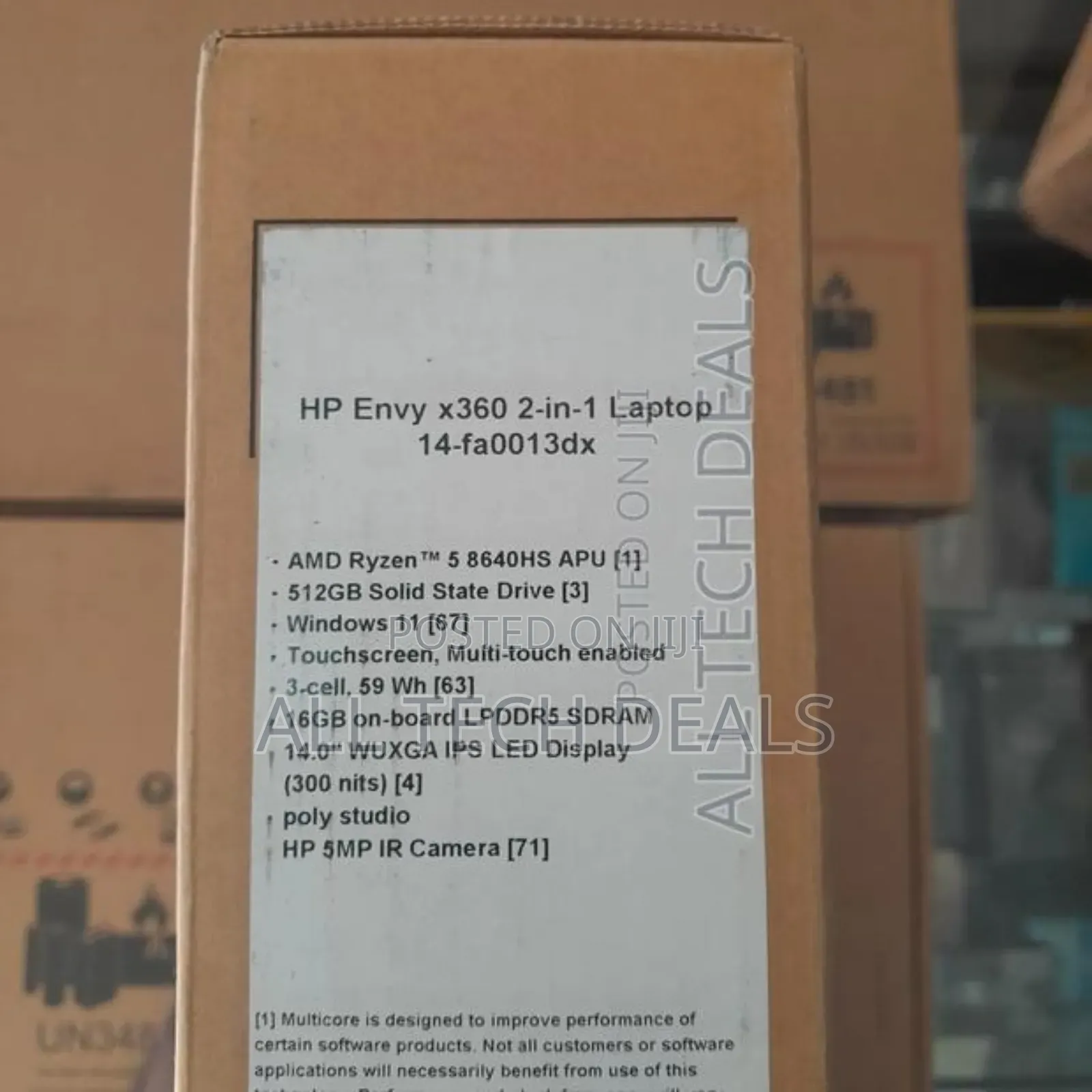 New Laptop HP Envy 14 16GB AMD Ryzen SSD 512GB