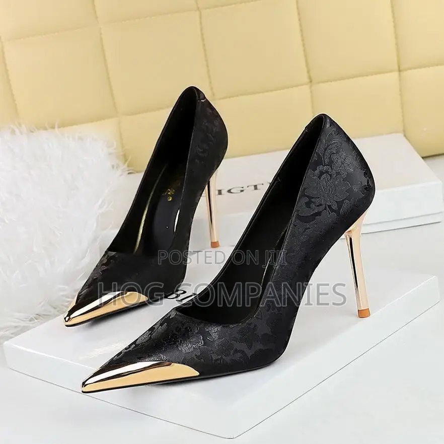 Glittering Pencil Heels