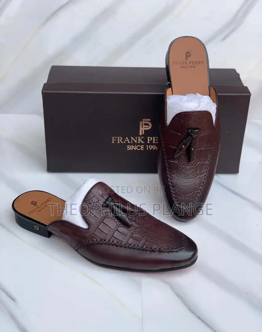 Frank Perry Leather Half Shoe Brown
