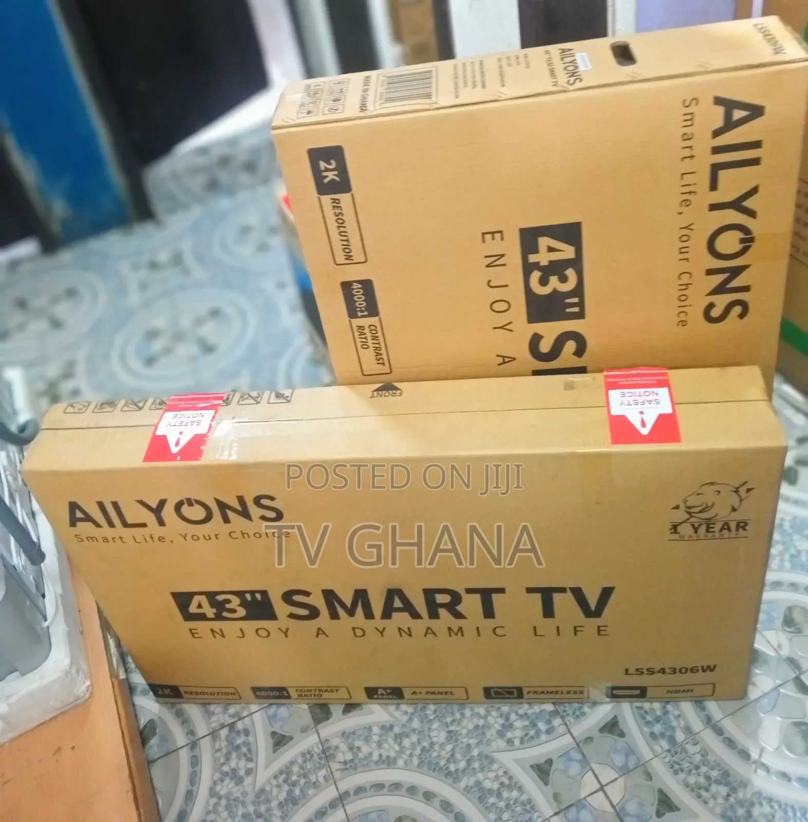  Resolution Smart Ailyons Television 43inches Television