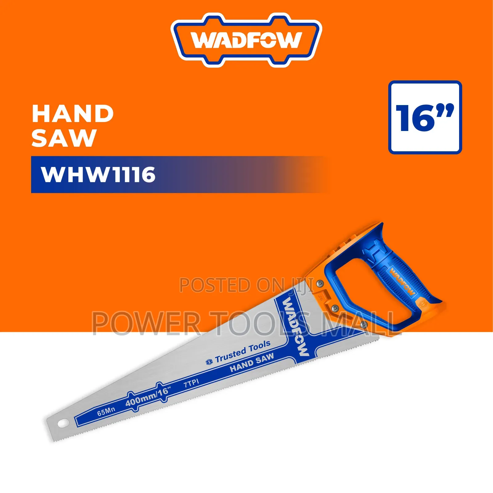 Wadfow Hand Saw 400mm(16") WHW1116