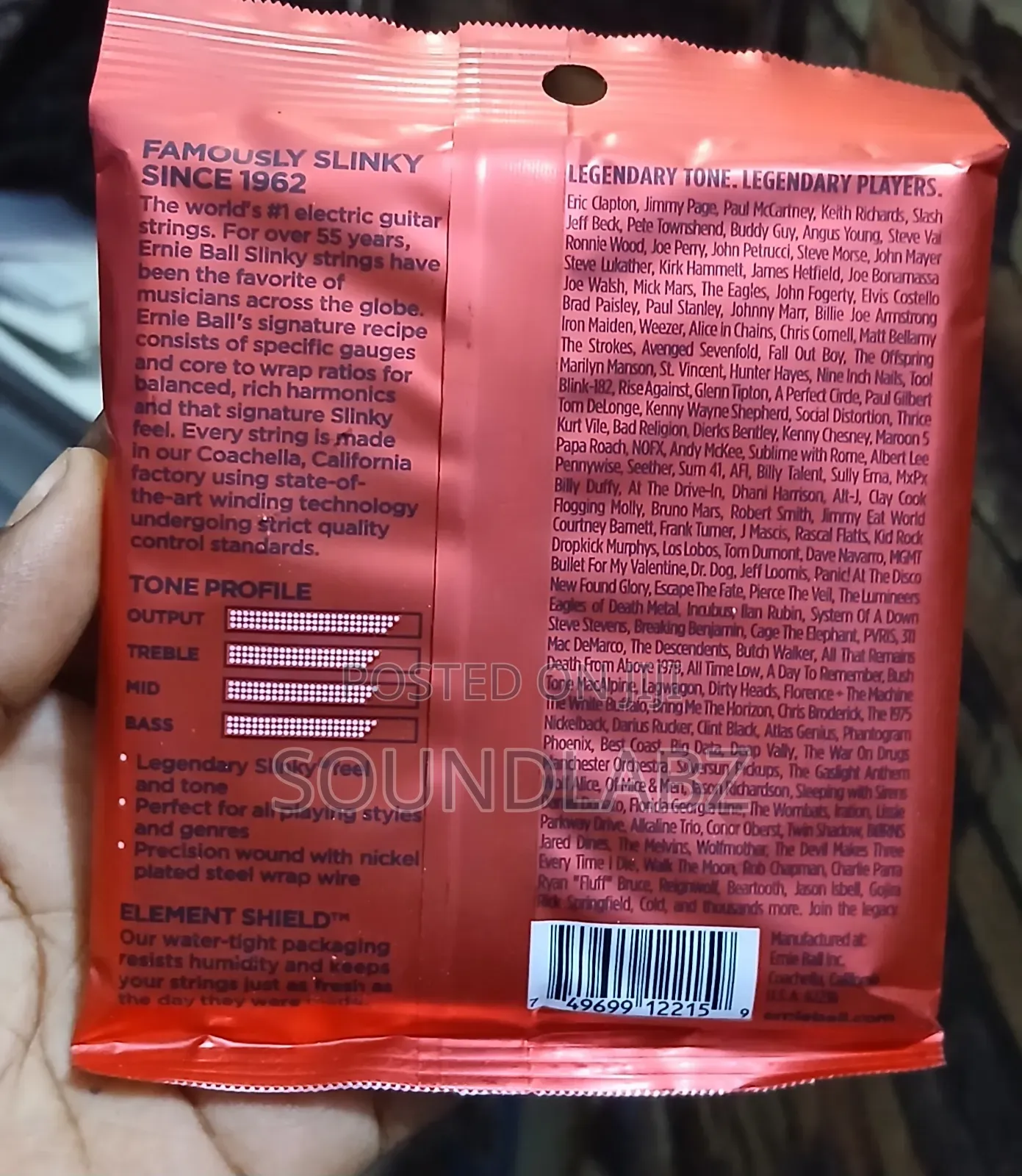 Slinky Nickel Wound Electric Guitar Strings - 10-52 Gauge