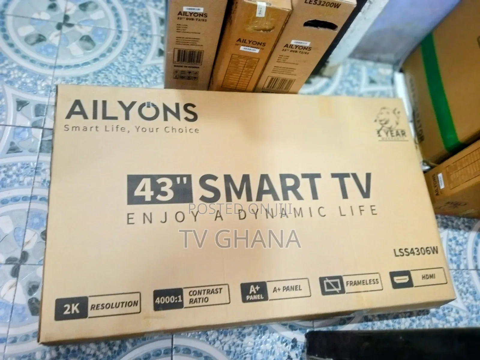 Lss4306w Ailyons Smart 43inches Television Smart Television