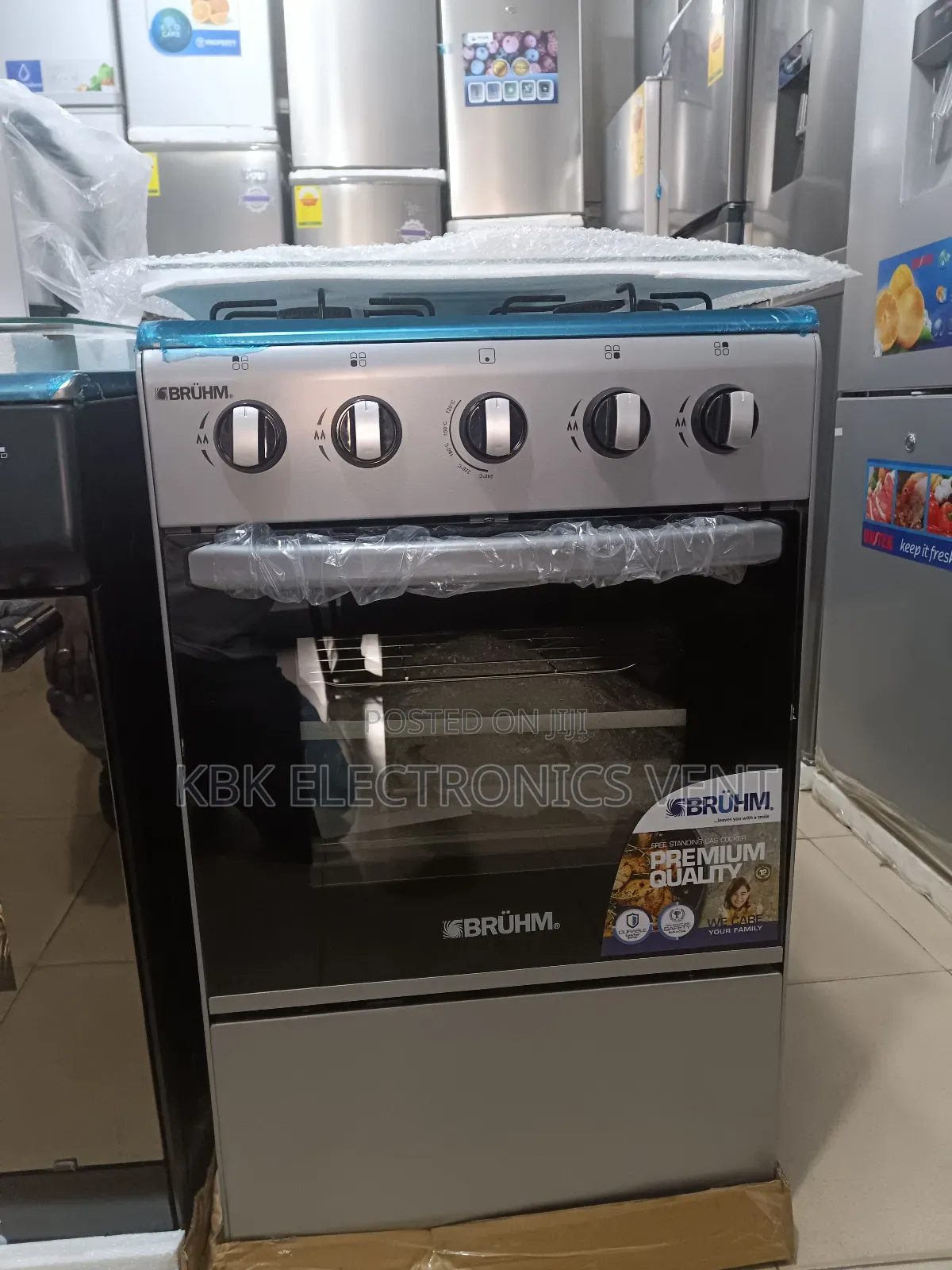 Bruhm 50*50 4burner Gas Cooker Oven