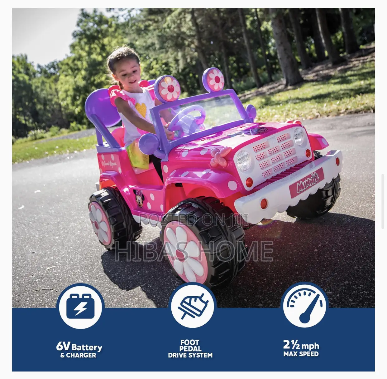 Kid Trax Disney's Minnie Mouse 6v Ride-on Car. Kids Toy Car