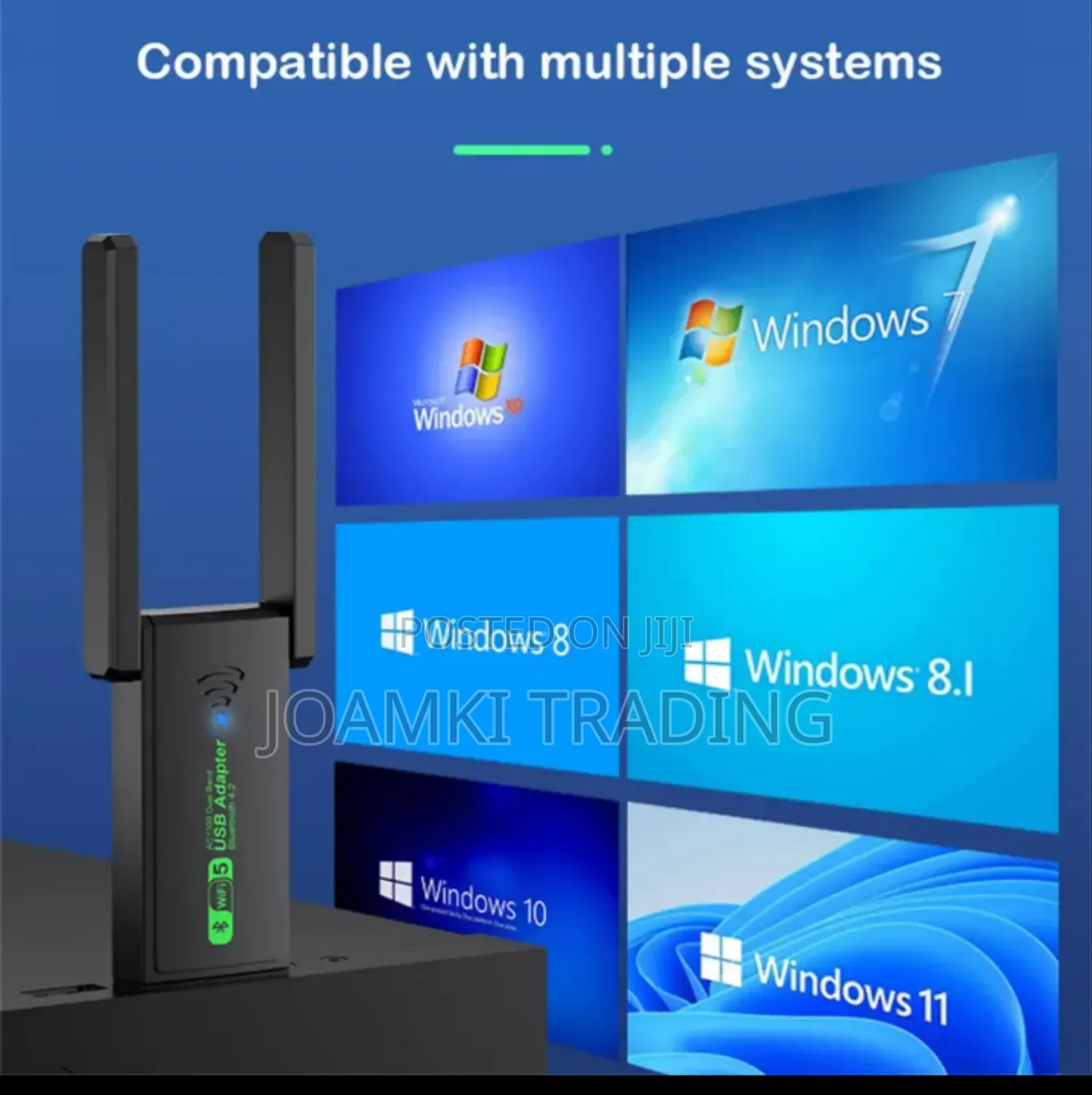 Wifi Adapter + Bluetooth Dual-Band 2g/5ghz Network Card