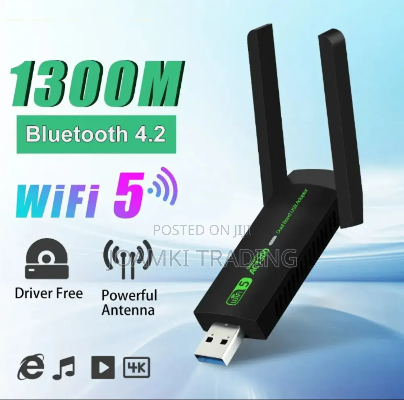 Wifi Adapter + Bluetooth Dual-Band 2g/5ghz Network Card