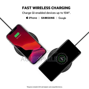 Belkin 10w Charging Pad + Qc 3.0 Wall Charger + Cable