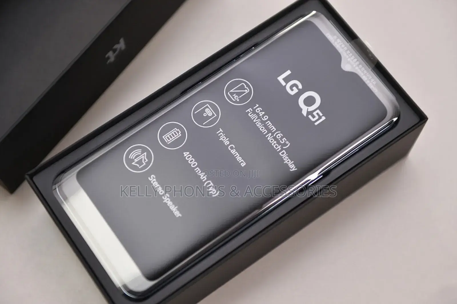 New LG Q51 32 GB Black