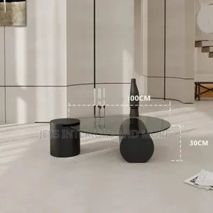 Center Table (Black) Glass