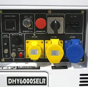 Hyundai Standby Diesel Generator 6kw 7.5kva Silenced