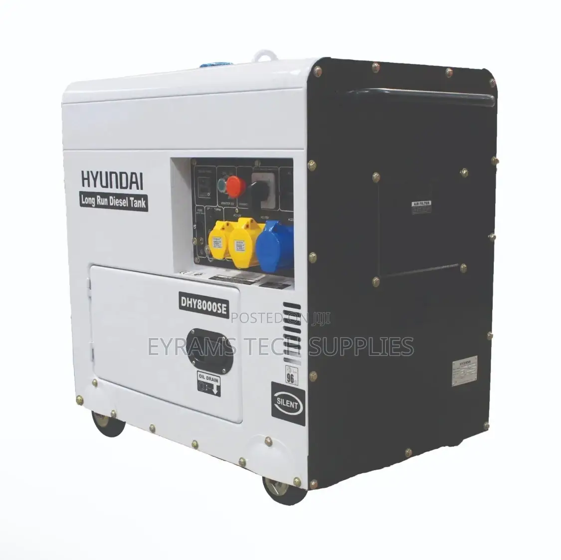 Hyundai Standby Diesel Generator 6kw 7.5kva Silenced