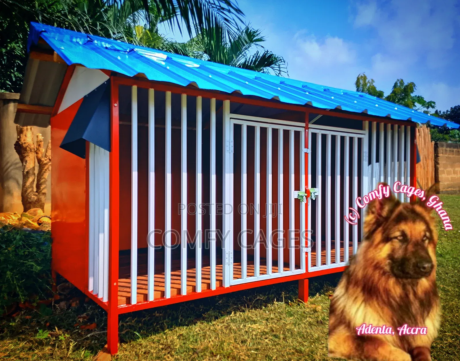 Fortified Double Galvanized Steel Comfy Security Dog Cage