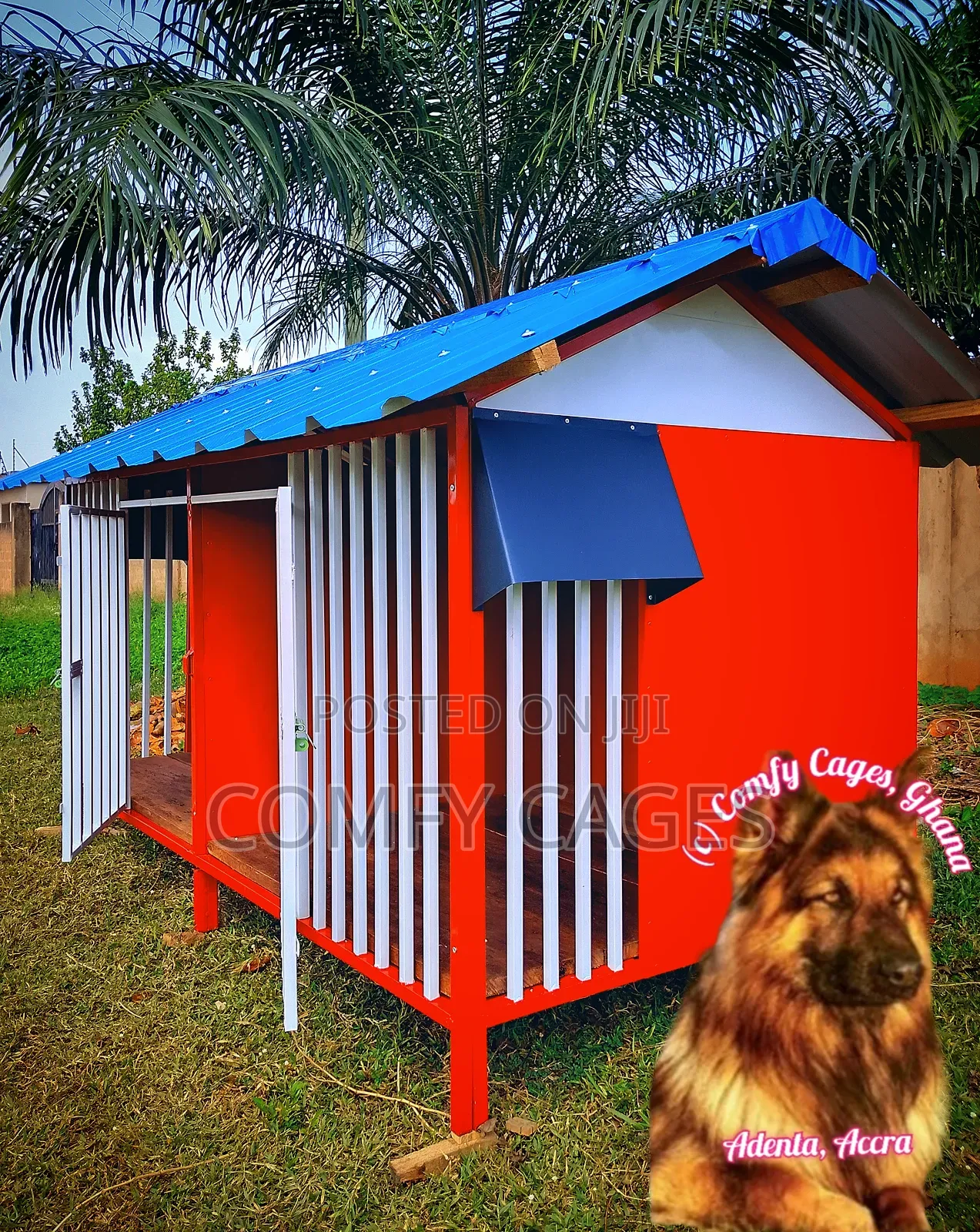 Fortified Double Galvanized Steel Comfy Security Dog Cage