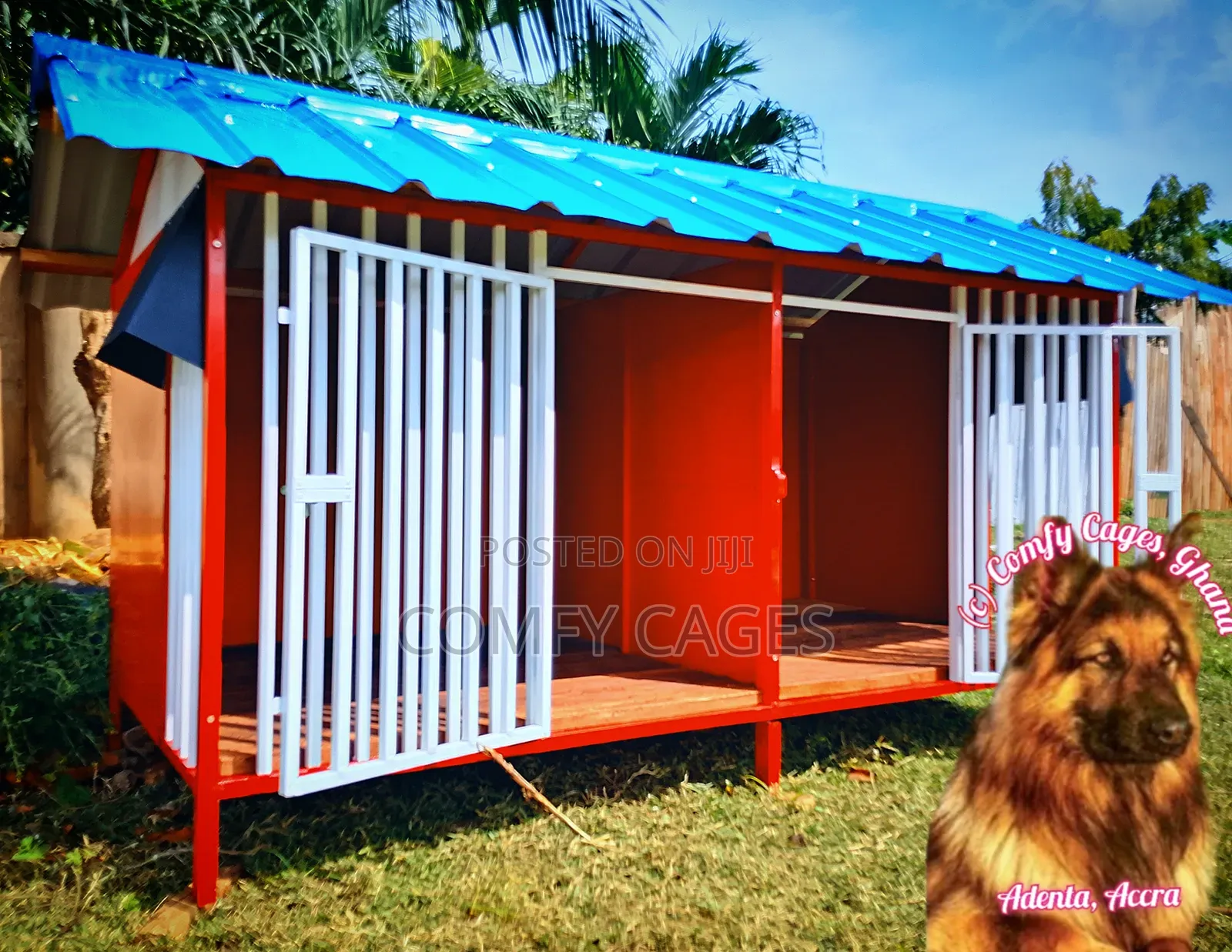 Fortified Double Galvanized Steel Comfy Security Dog Cage