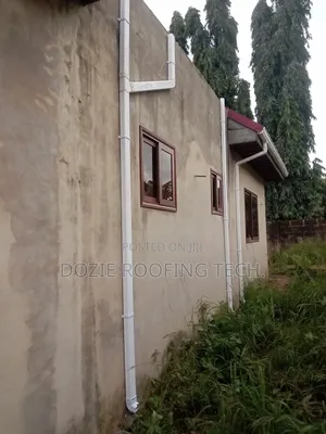 Black and White Rain Gutter