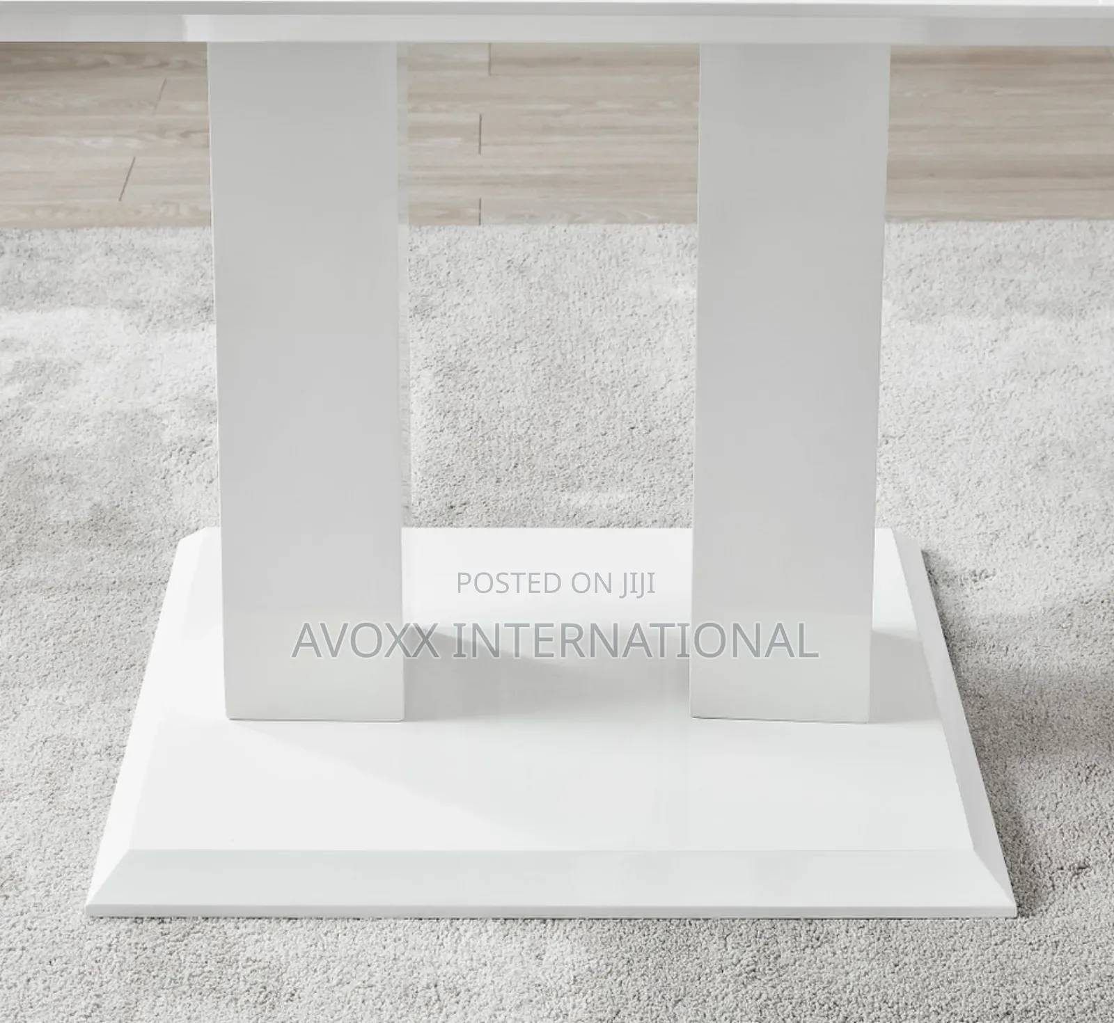 Imperia Modern White High Gloss Dining Table
