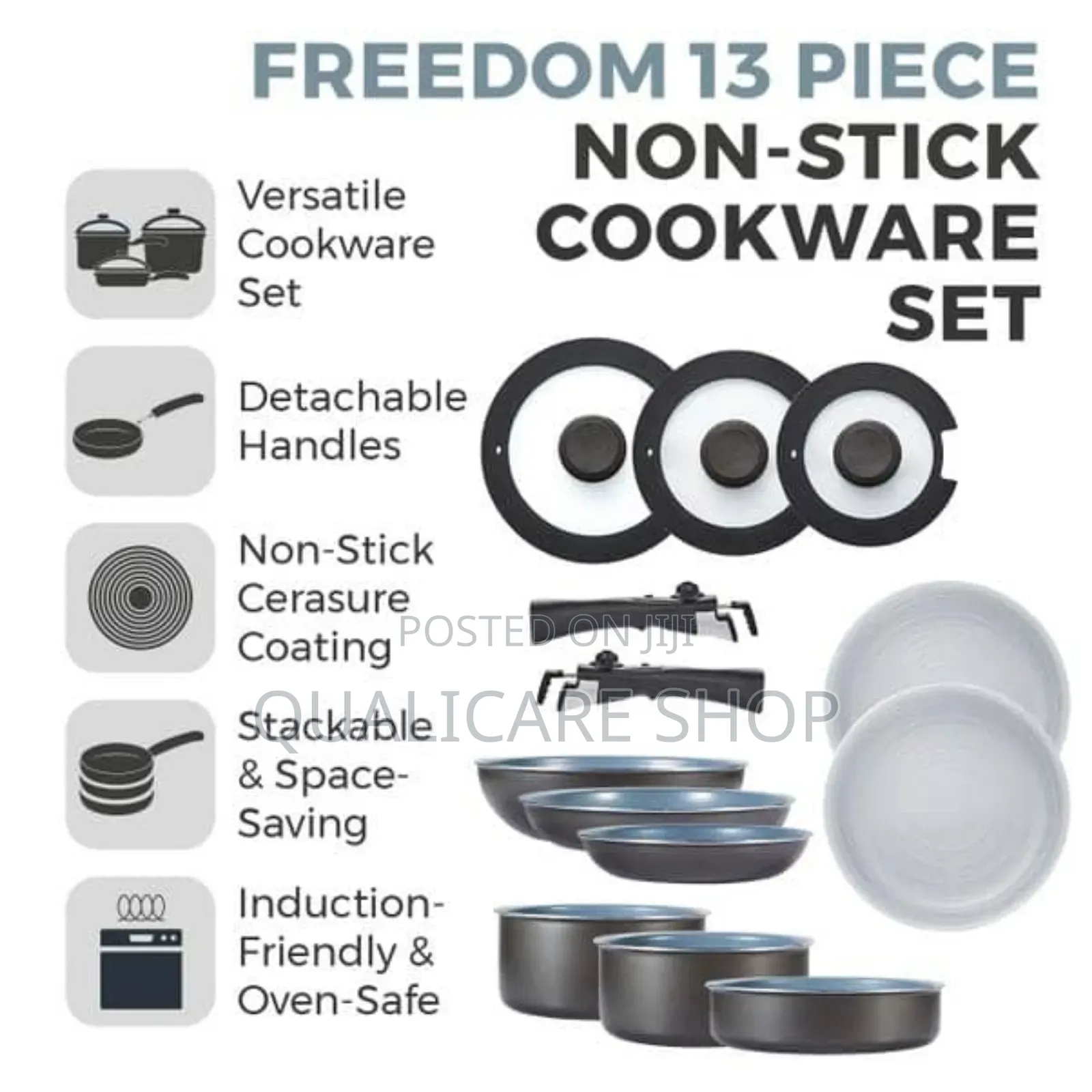 Tower Freedom 13pcs Non-Stick Cookware Set