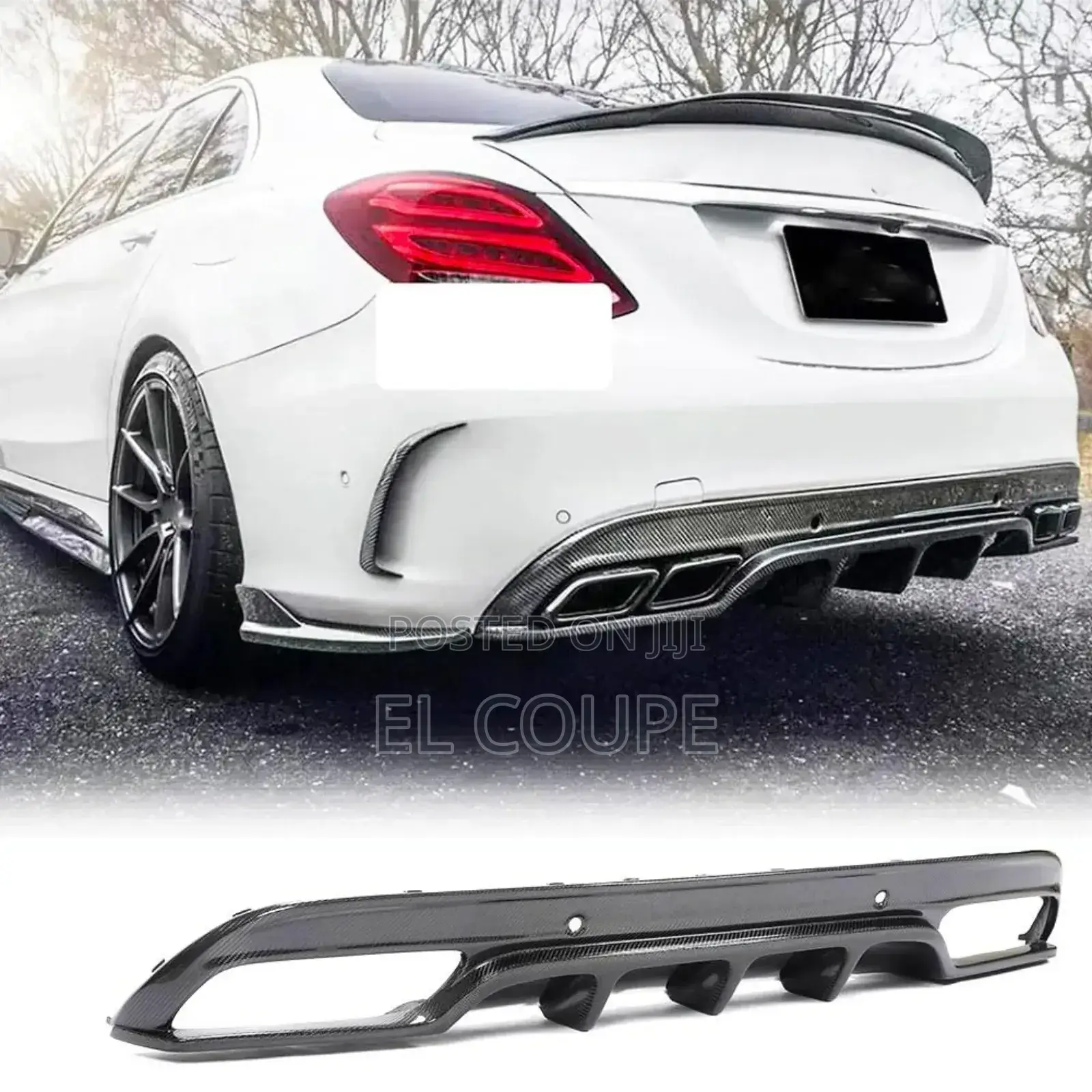 C300 W205 Rear Bumper Diffuser