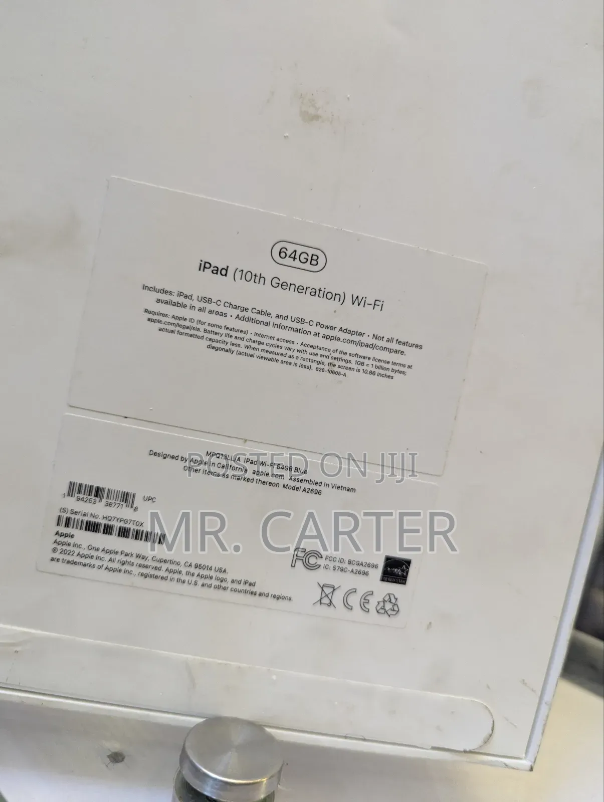 New Apple iPad (2022) 64 GB Blue