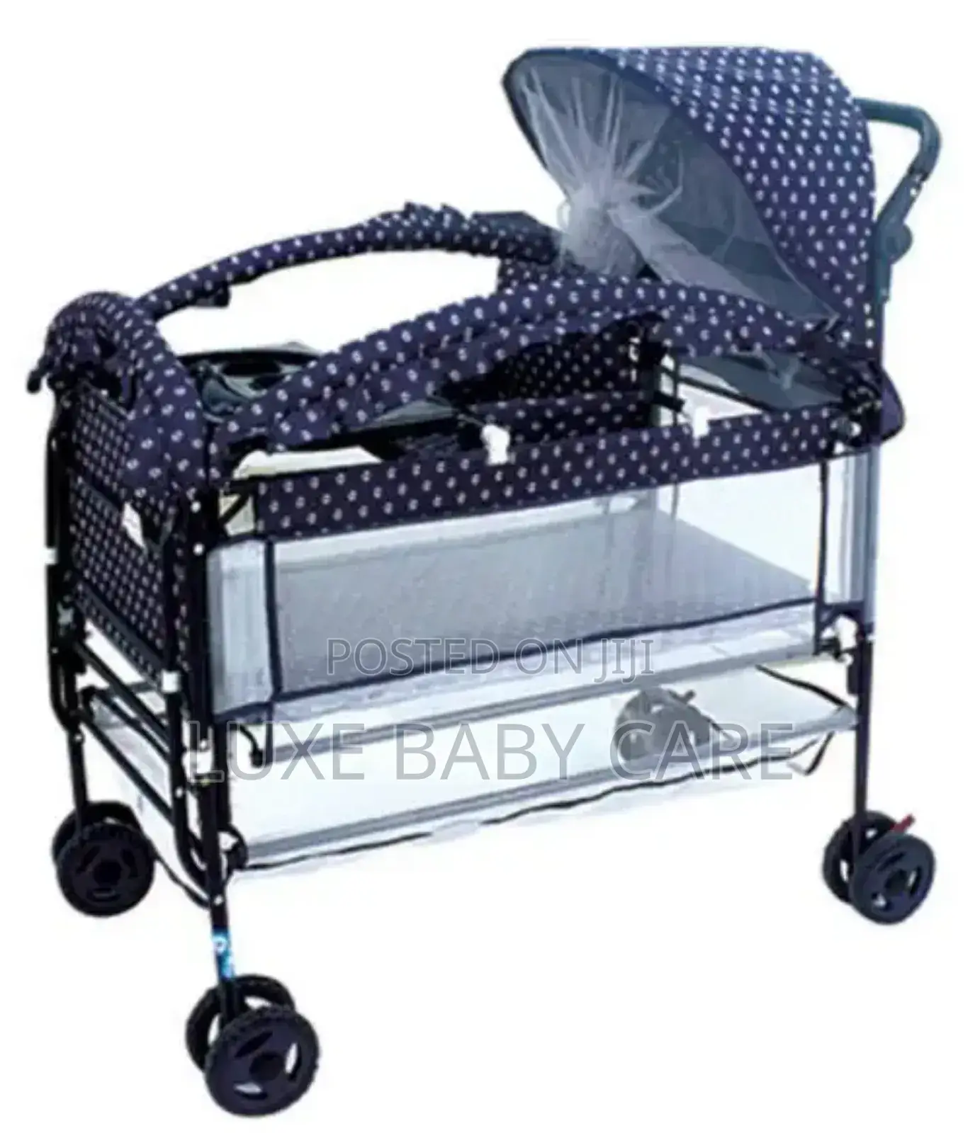 Baby Metal Bed With Feeding Seat