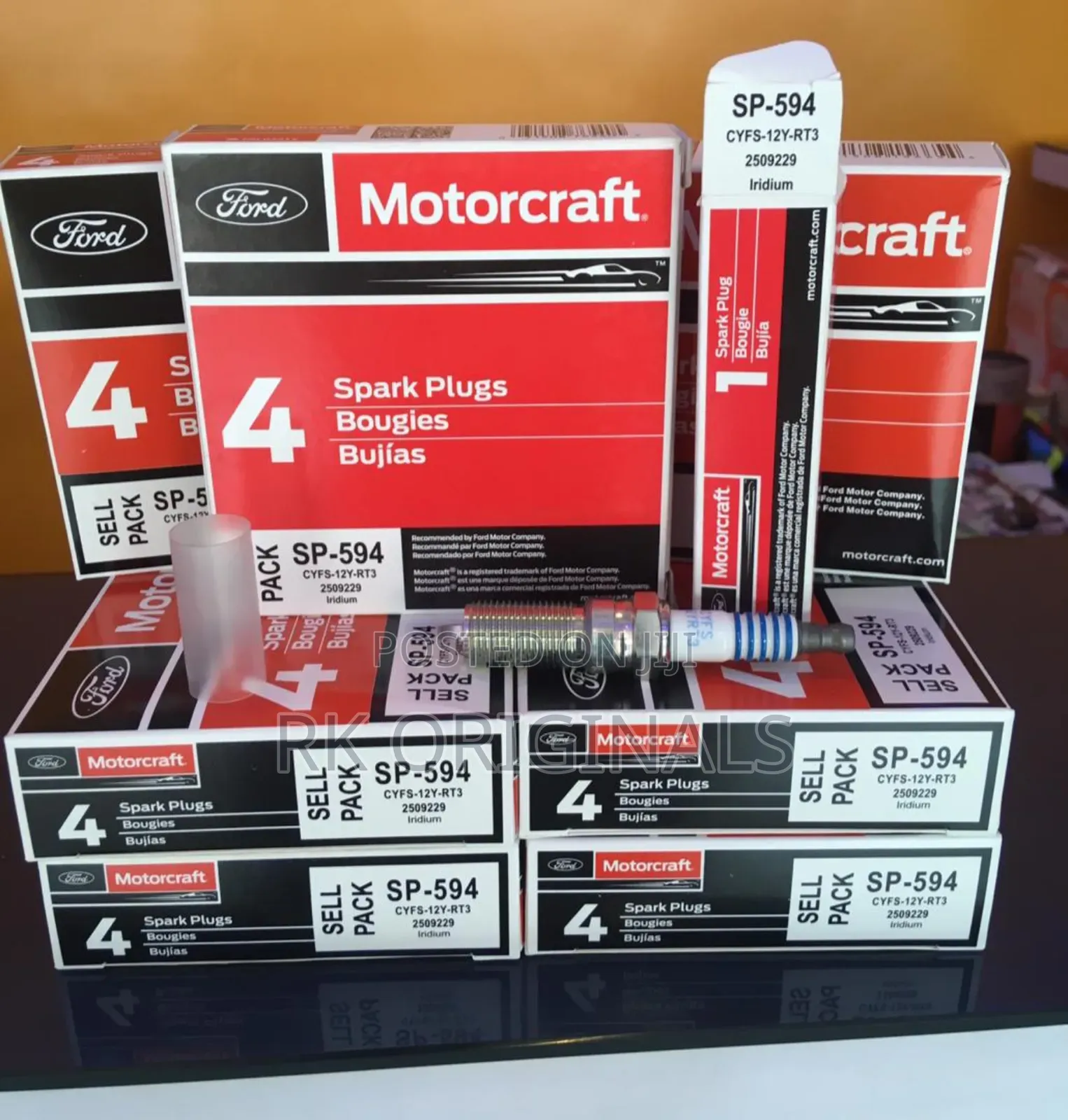 Motorcraft Sp-594 Spark Plugs X4pcs For Ford F-150 2015-2024