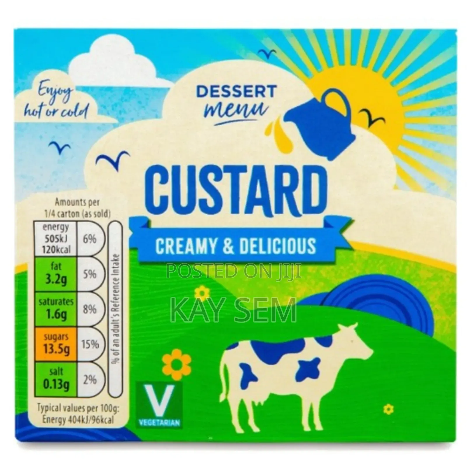 Dessert Menu / Belbake Custard 500g