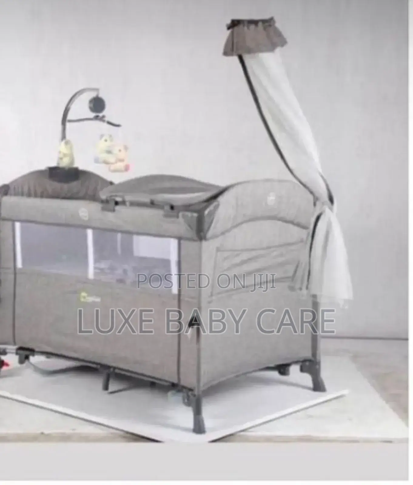 Baby Bed With Net and Play Center