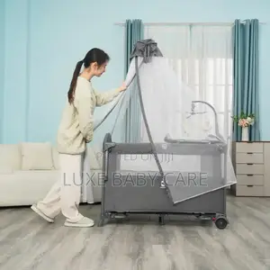 Baby Bed With Net and Play Center