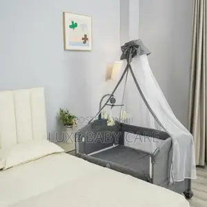 Baby Bed With Net and Play Center