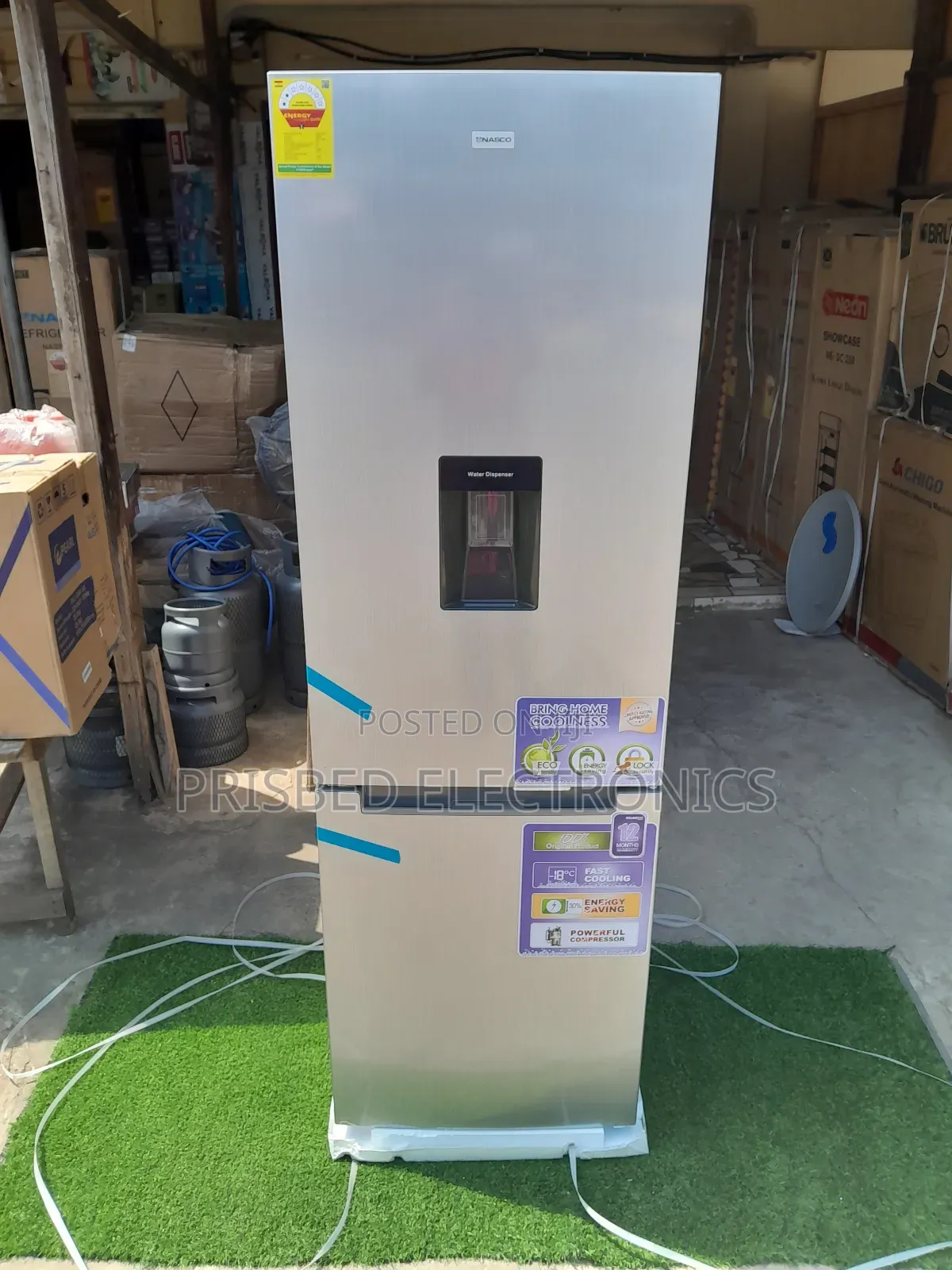 Nasco Durable Double Door Fridge 311 Litres