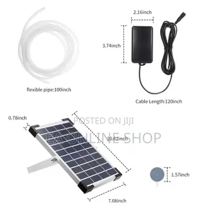 Solar Aquarium Oxygen Pump. Fully Charged