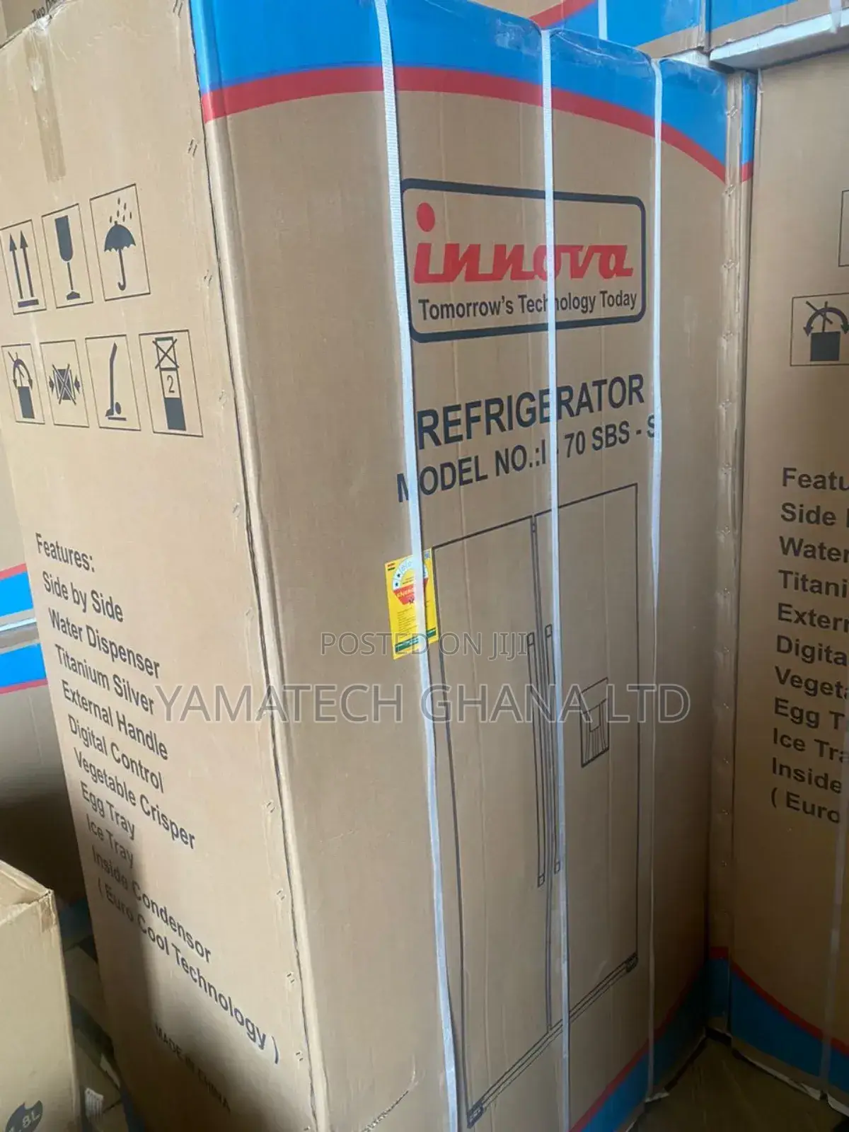Innova 436litre Side by Side Fridge With Dispenser I-70 SBS