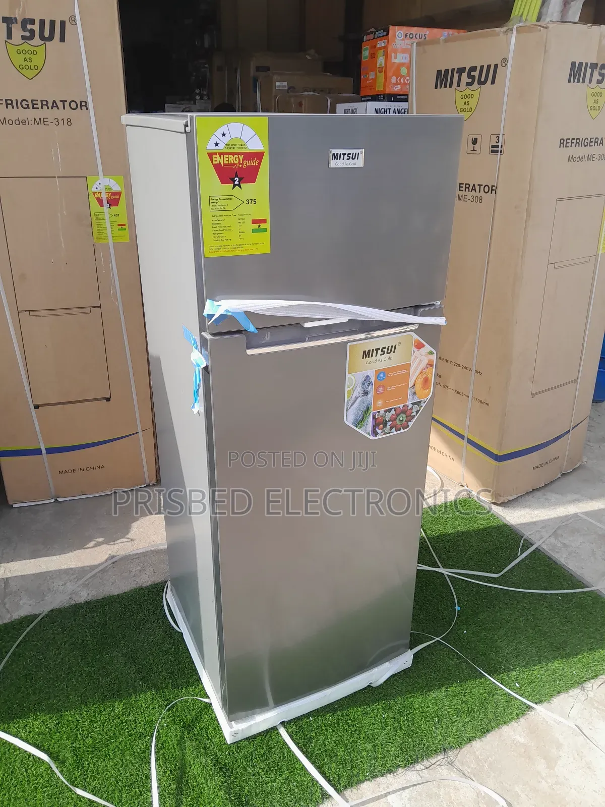 #Mitsui Double Door Fridge 212 Litres Top Freezer