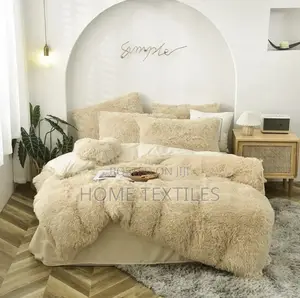 Photo - Off-White 11 Pieces Fluffy Duvet Sets for King Sized Beds