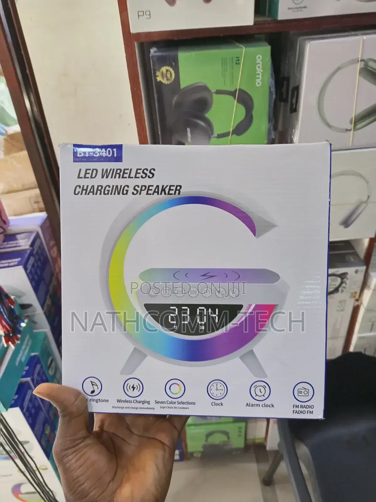 Bt-3401 Wireless Charger and Speaker 