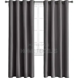 Photo - Charcoal Grey Blackout Curtains for Bedroom Combinations