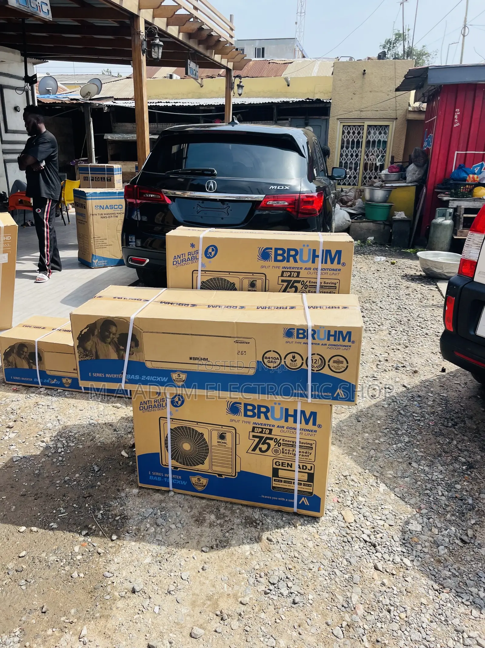 Brand New Bruhm 2.0hp Split Type Inverter Ac(White).