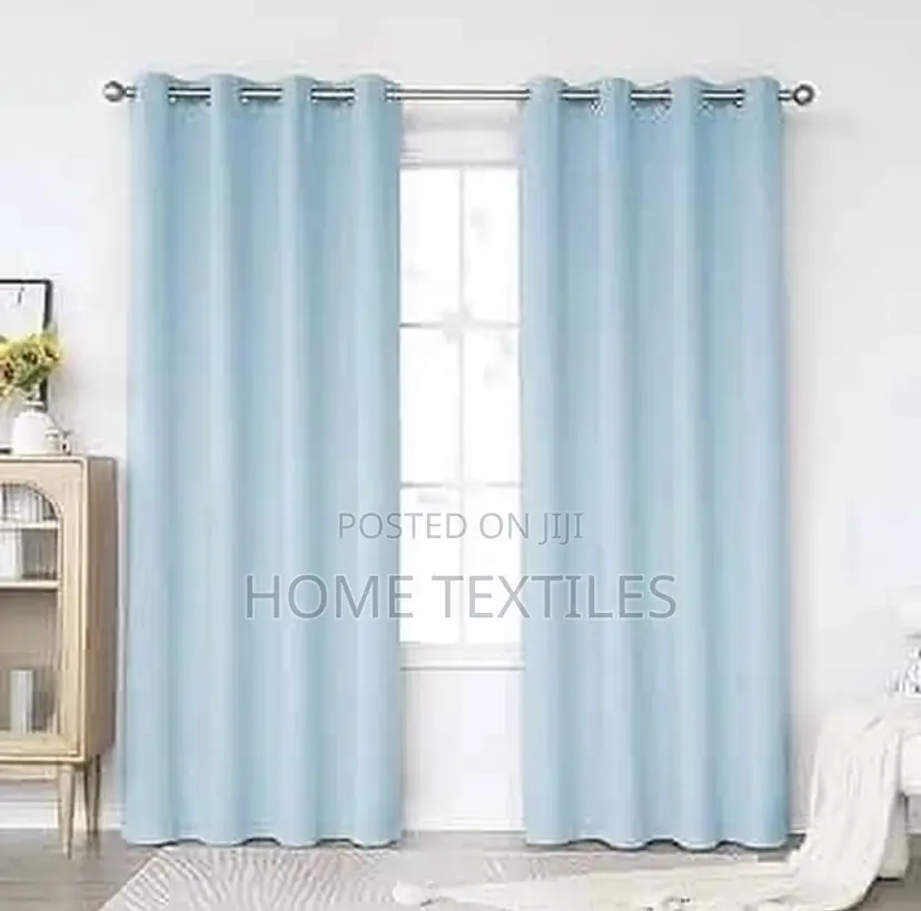 Sea Blue Curtain for Living Room and Office Decoration